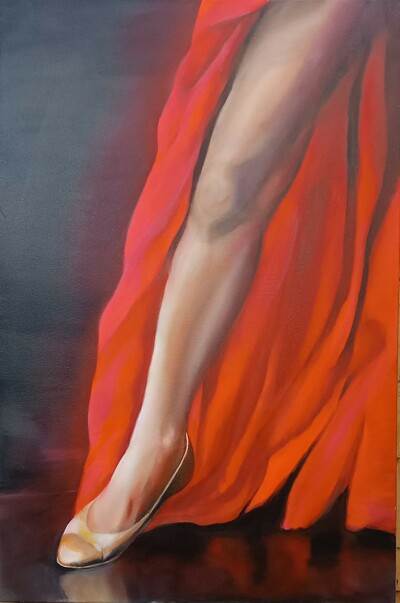 Flamenco, Öl auf Leinwand 60x90 cm  Euro 690,-