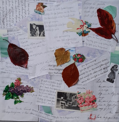 MB Collage 40x40 Poesie € 190,-